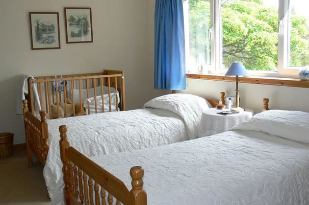 Family bedroom in our bed and breakfast in Caithness